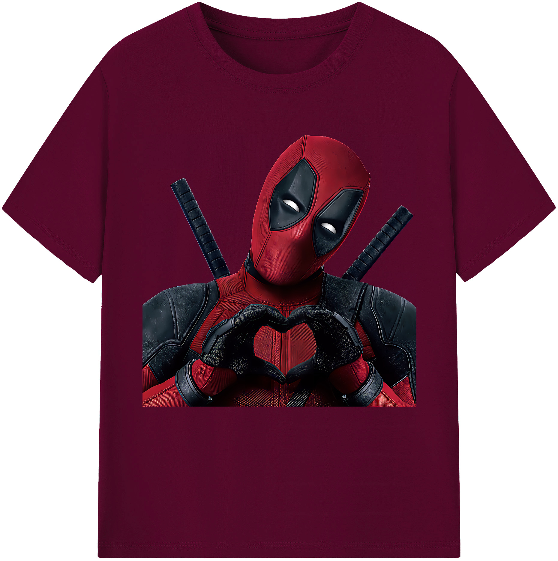 （画像用） Deadpool デッドプール レディースカジュアルプリントTシャツ（綿100％）